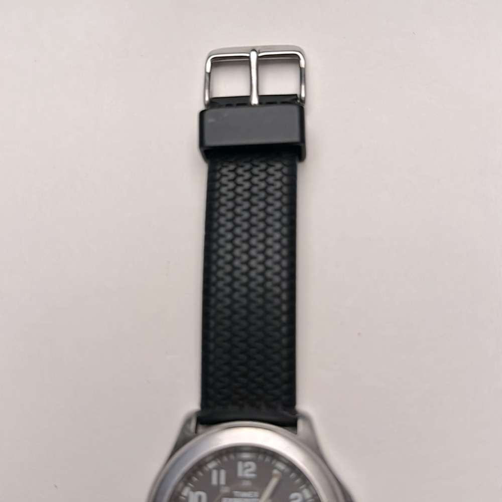 Timex Expedition 50m Water Resistance Black & Silver Men's Watch Rubber Strap - Picture 5 of 10